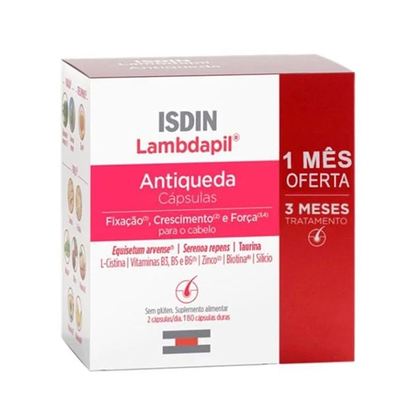 Isdin Lambdapil Antiqueda 180 Cápsulas 1 mês Oferta